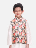 Royal Rose Digital Print Nehru Jacket