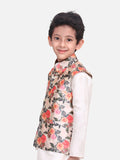 Royal Rose Digital Print Nehru Jacket