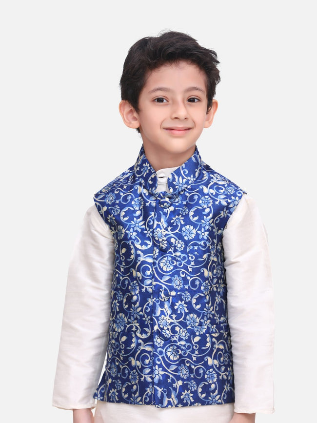 Royal Rose Digital Print Nehru Jacket