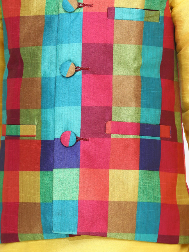 Colourful Digital Print Nehru Jacket