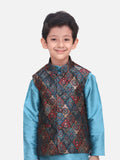 Elegant Motif Digital Print Nehru Jacket