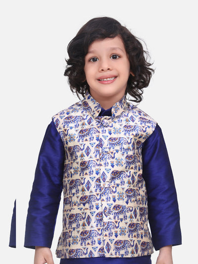 Quirky Digital Print Nehru Jacket