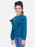 Teal French Terry Full Sleeve Unicorn SweatShirt