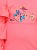 Coral French Terry Full Sleeve Doll SweatShirt
