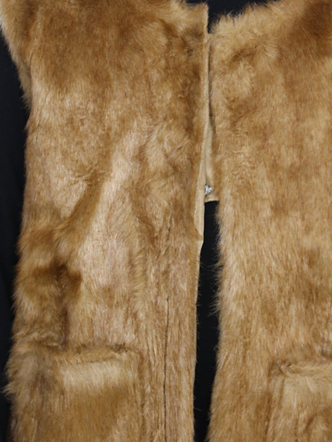 Faux Fur Sleeveless Jacket