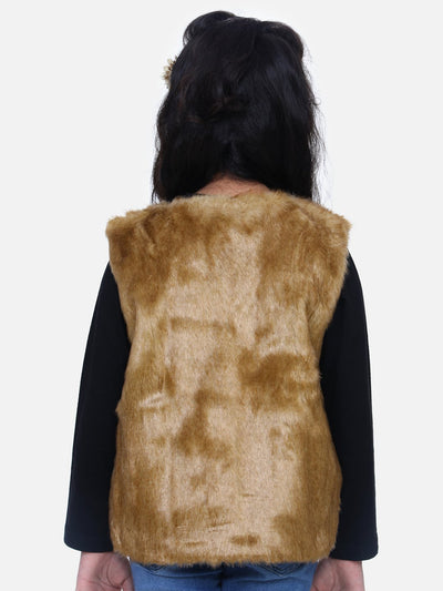 Faux Fur Sleeveless Jacket