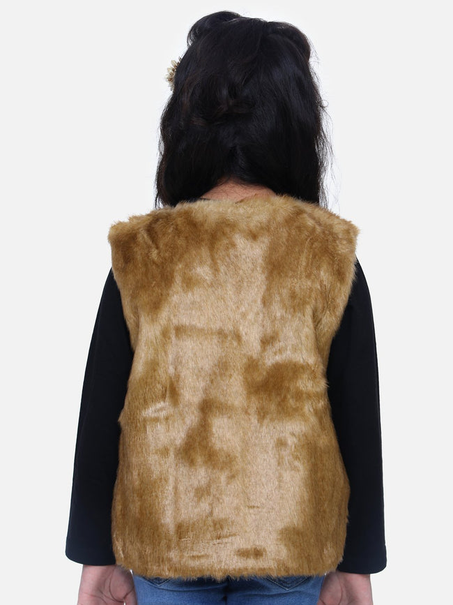 Faux Fur Sleeveless Jacket