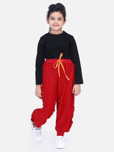 Maroon French Terry TrackPant