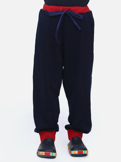 Navy Red French Terry TrackPant