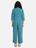 lilpicks Turquoise Party Full Jumpsuit