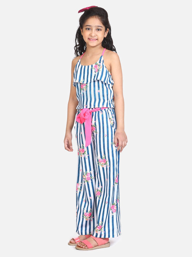 lilpicks Blue Stripe Funky Clothing Set