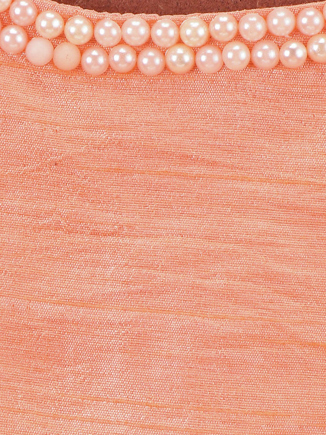 lilpicks Peach Floral Peplum Partywear Dress