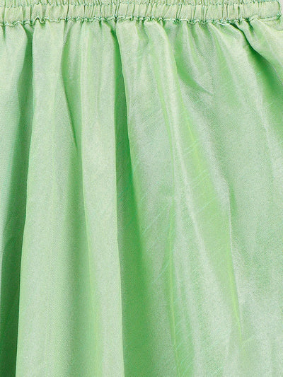 lilpicks Peach Jacquard peplum Jacket and Lehnga Set