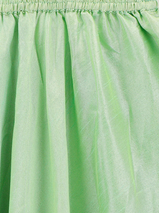 lilpicks Peach Jacquard peplum Jacket and Lehnga Set