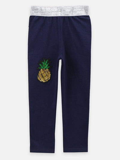 lilpicks Designer Navy Bow Legging