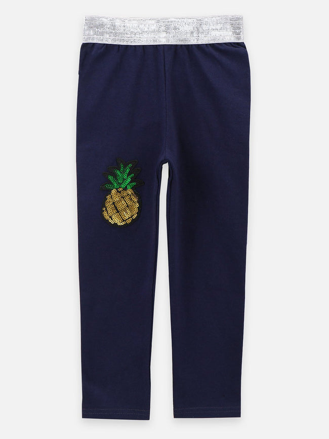 lilpicks Designer Navy Bow Legging