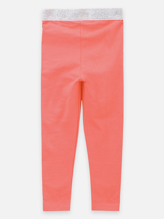 lilpicks Designer Coral Bow Legging