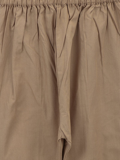 lilpicks BeigeCotton Kurta Pajama Set