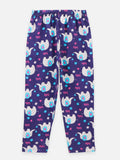 Lilpicks Navy Elephant print Nightsuit