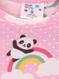 Lilpicks Pink Panda Print Nightsuit