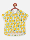 Lemon and Tribal Print Pack of 2 Girls Tops