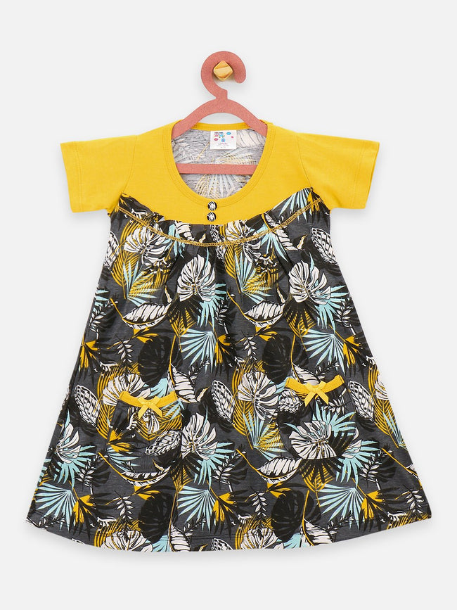 Yellow causal short dress