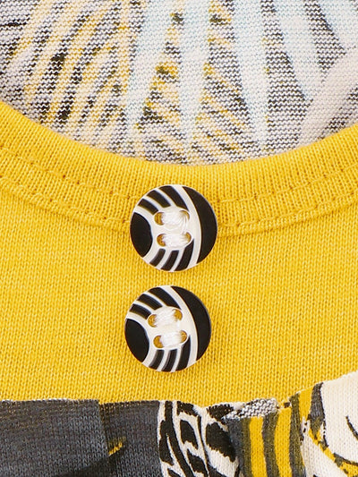 Yellow causal short dress