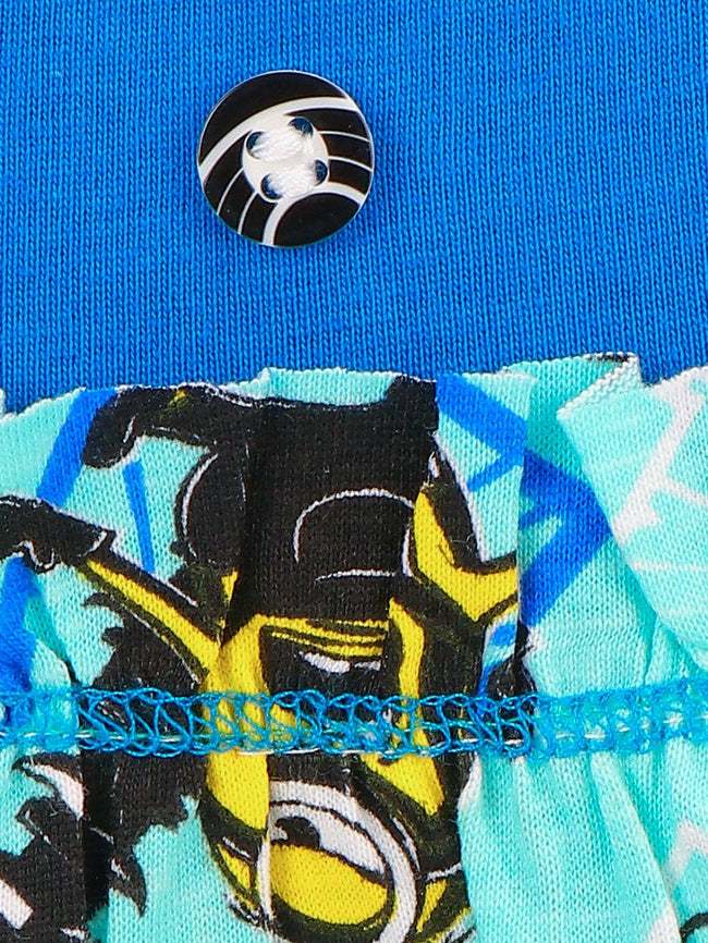 Blue causal short dress