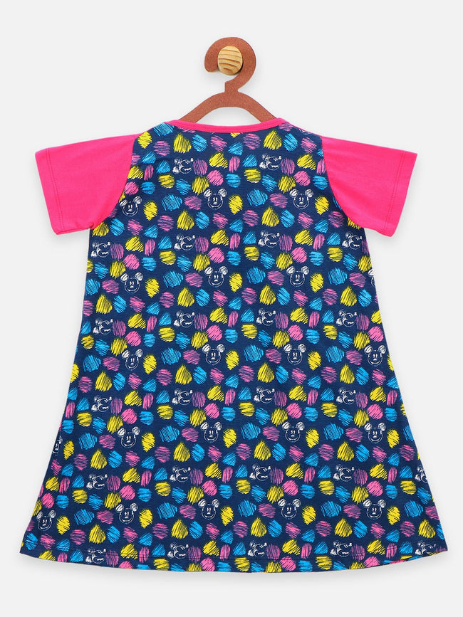 Pink causal short dress