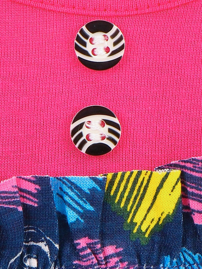 Pink causal short dress