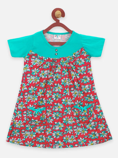 Turquoise causal short dress