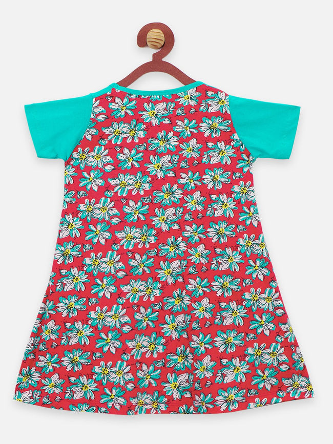 Turquoise causal short dress