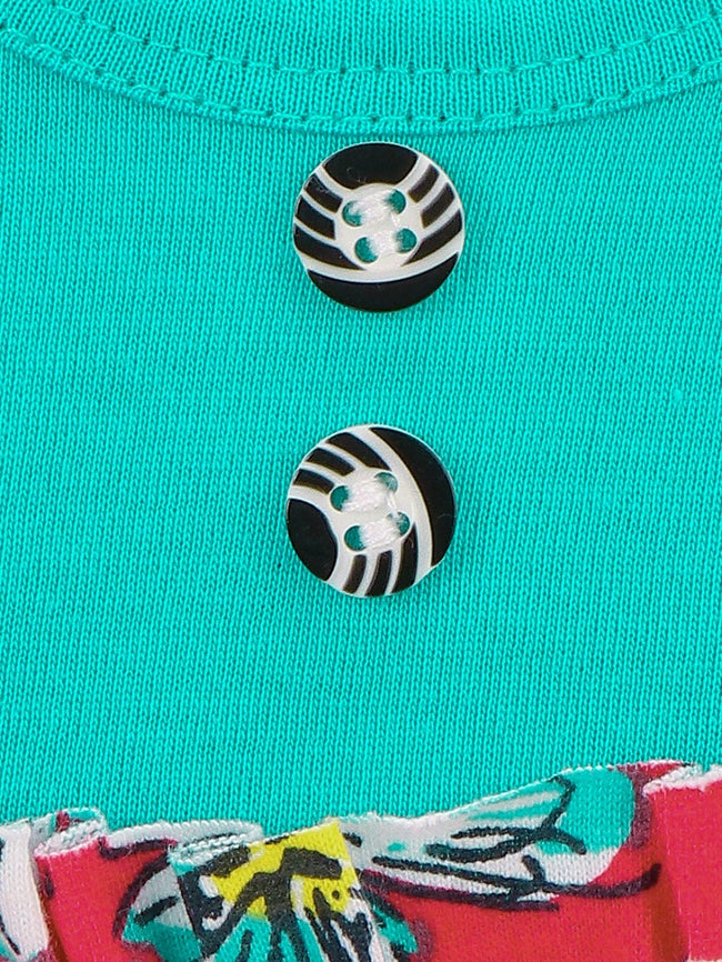 Turquoise causal short dress