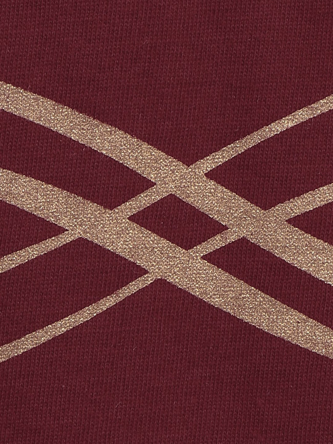 Brown causal round Neck Top