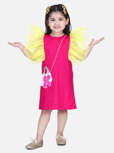 Lilpicks Bag string Ruffles Dress