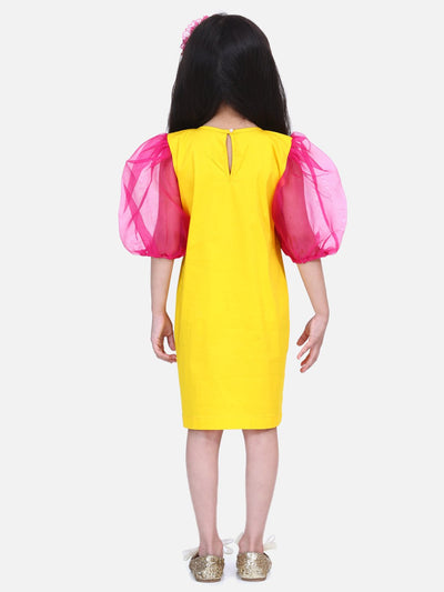 Lilpicks Pearls embroidery Flounce Dress