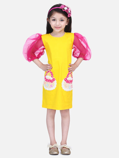 Lilpicks Pearls embroidery Flounce Dress