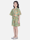 Lilpicks Green Block Print Short Set