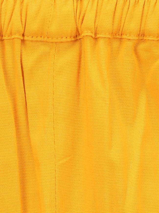 Lilpicks Navy Floral Print Peplum Top with Frilly Shorts Set