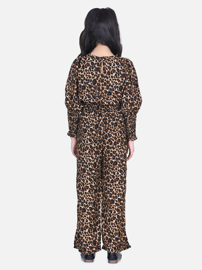 Lilpicks Tiger Print Smocking Clothing Set