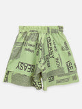 Lilpicks Pink Green Pack of 2 Flared Shorts