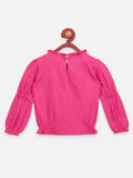 Lilpicks Magenta Pearl Color Full Sleeve Top
