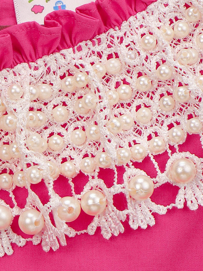 Lilpicks Magenta Pearl Color Full Sleeve Top