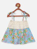 Lilpicks Floral print Top and Pink Pineapple Print Shorts set