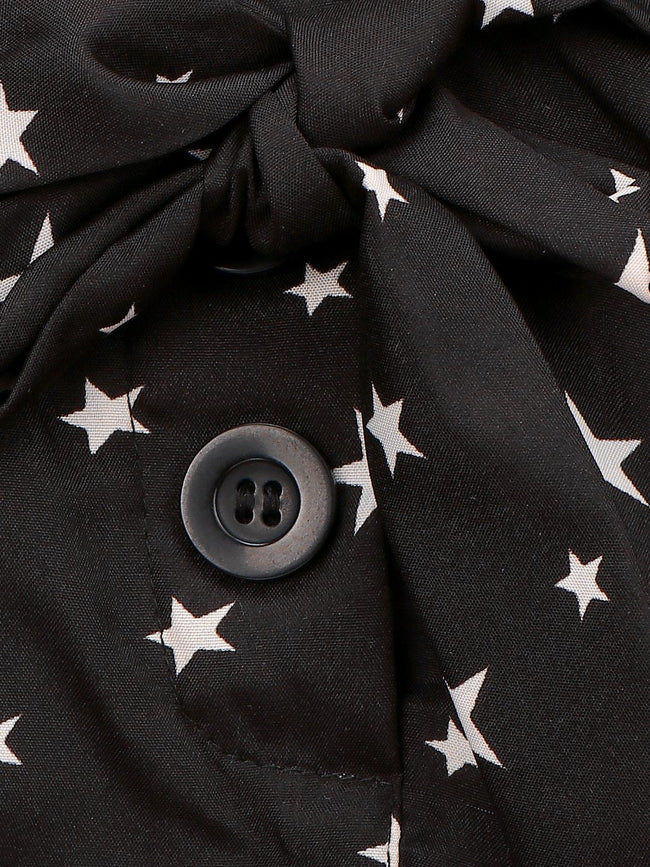 Lilpicks Black And Pink Polka Print Pack Of 2 Shorts