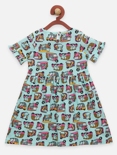 Lilpicks Auto and Skateboard Print Pack of 2 Dress