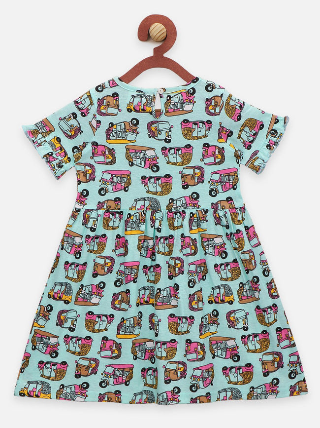 Lilpicks Auto and Skateboard Print Pack of 2 Dress