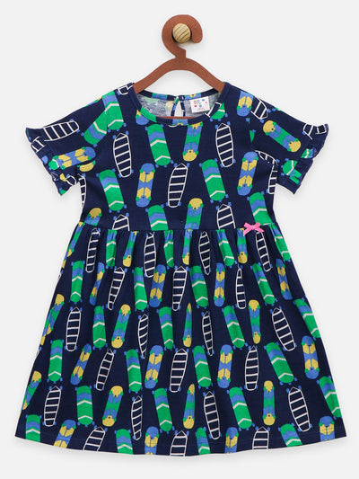 Lilpicks Auto and Skateboard Print Pack of 2 Dress