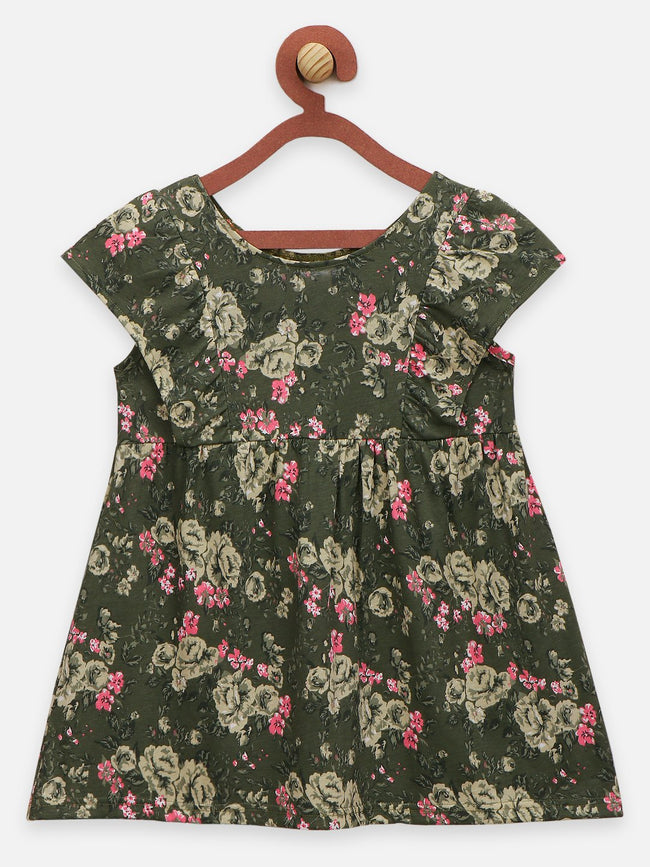 Lilpicks Floral and Panda Print Pack of 2 Dress