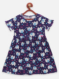 Lilpicks Cat and Elephant Print Pack of 2 Dress